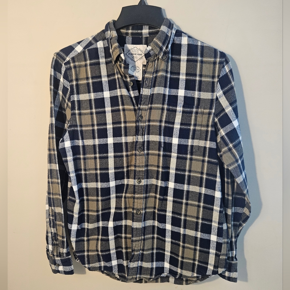 St. John's Bay Plaid Button-Down Shirt